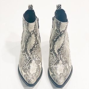 Blondo snakeskin waterproof booties